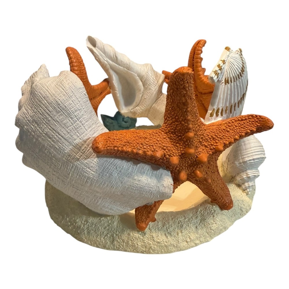 Yankee Candle J H Seashell Starfish Jar Holder Coastal Nautical Decor 2675735
